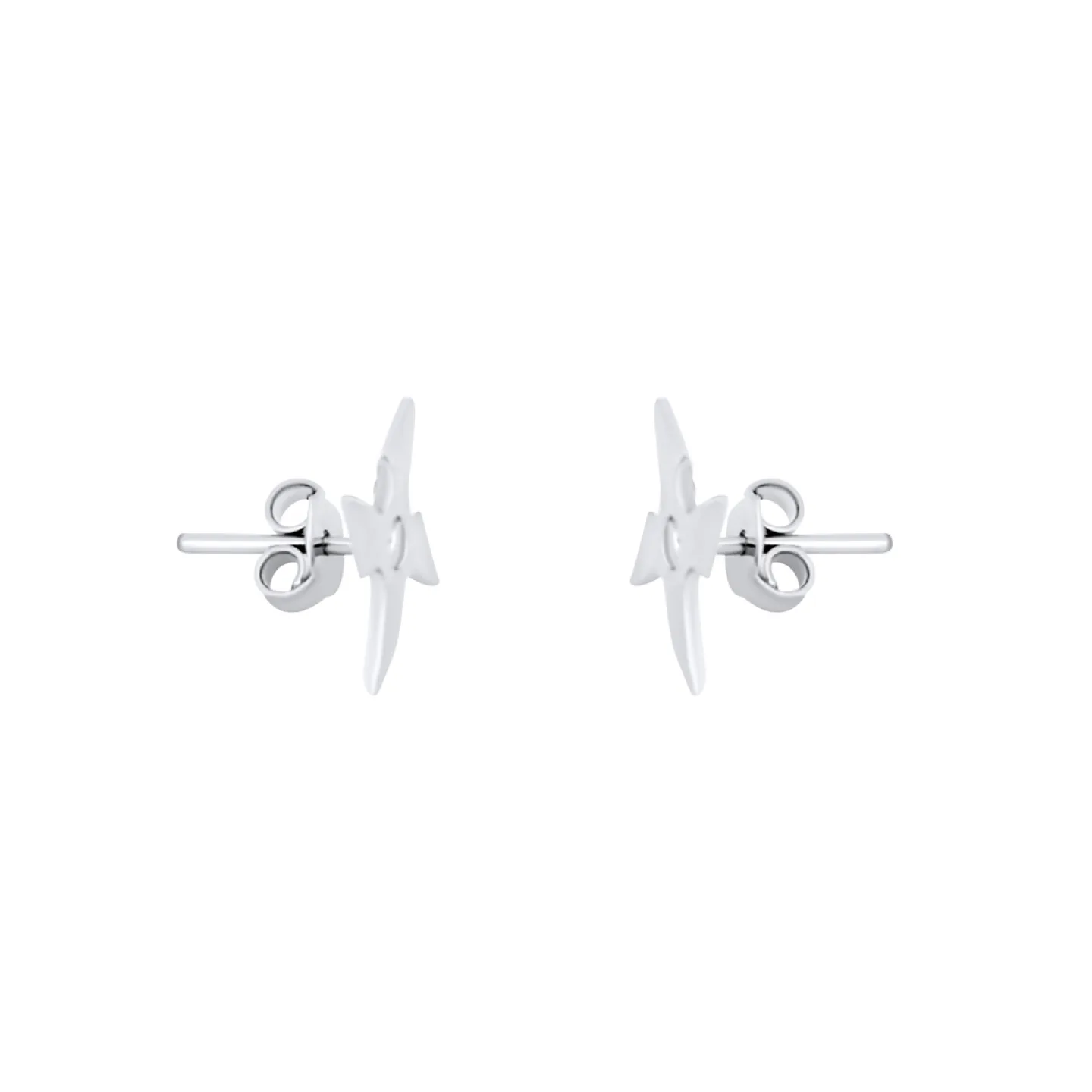 BRINCO NINJA BLADE STUD - PRATEADO