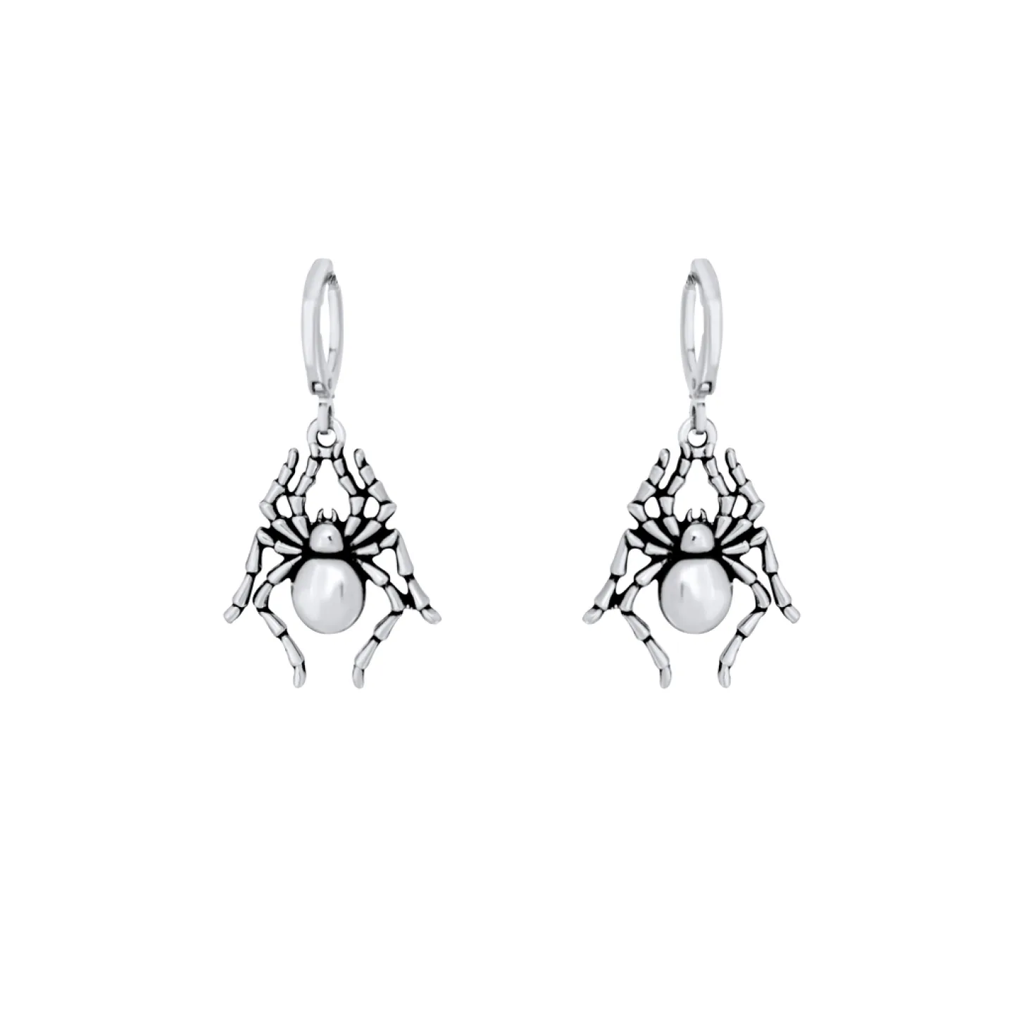 BRINCO ARANHA - ARGOLA 1,5 CM - PRATEADO