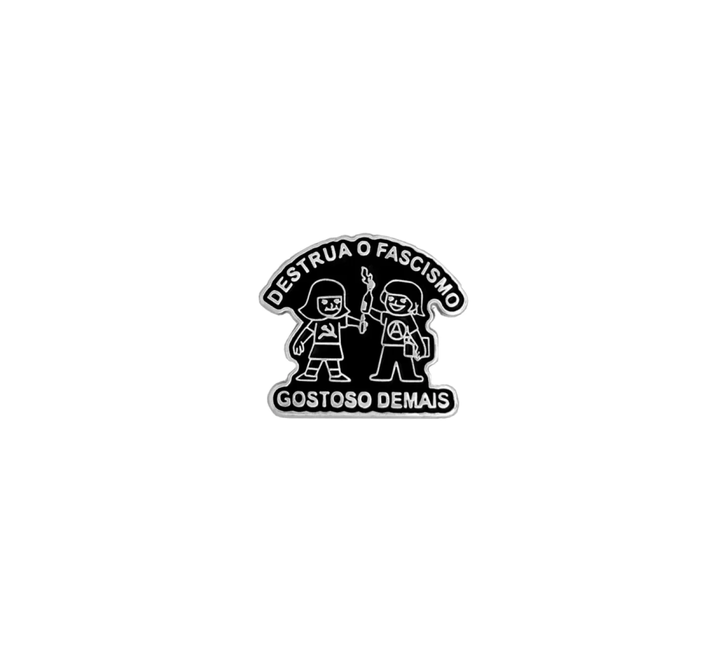 PIN - GOSTOSO DEMAIS - PRATEADO