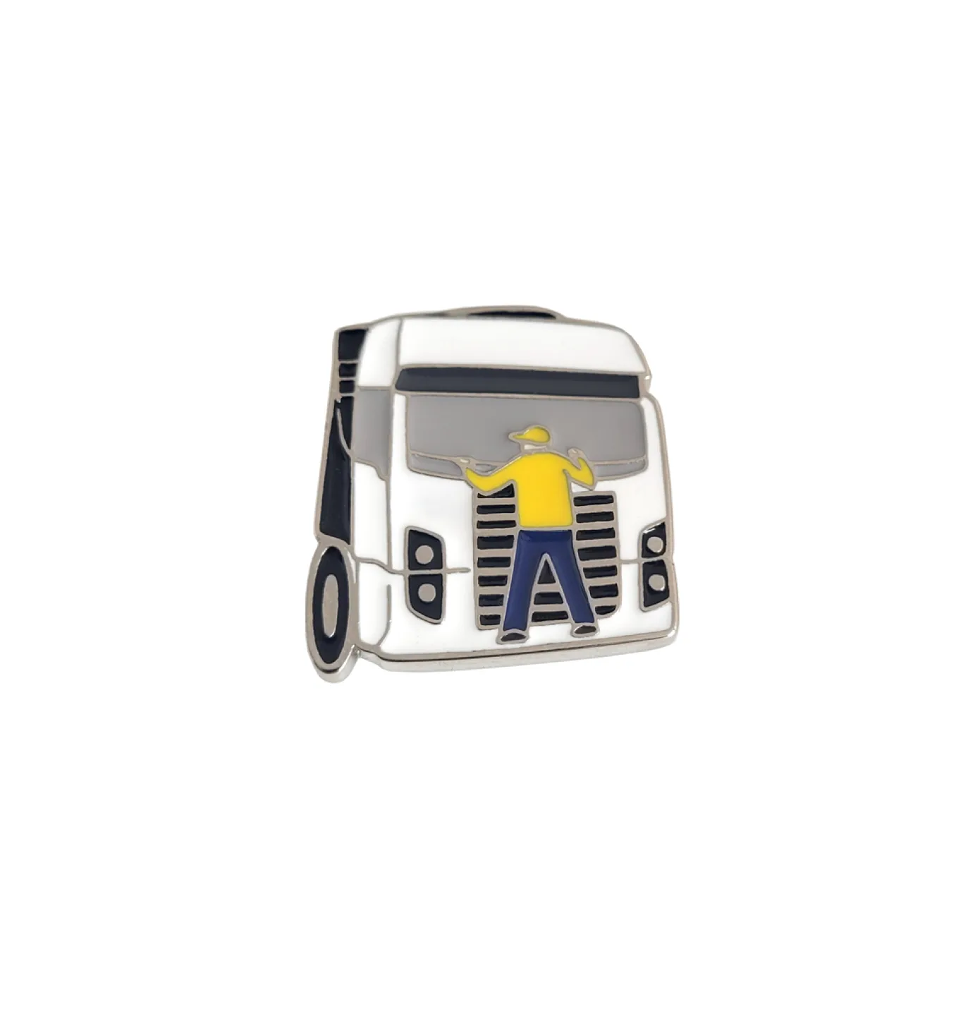 PIN - PATRIOTA DO CAMINHÃO - PRATEADO