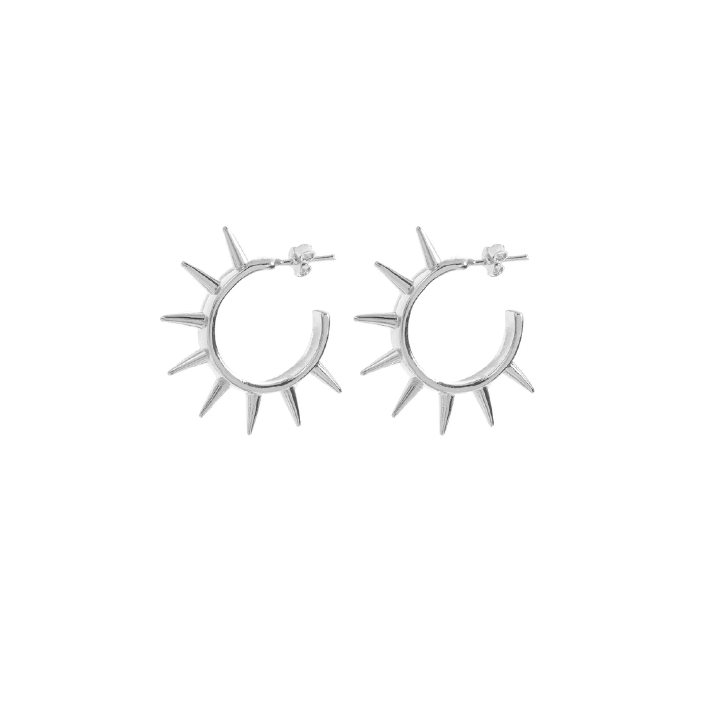 BRINCO SPIKES - 3CM - PRATEADO