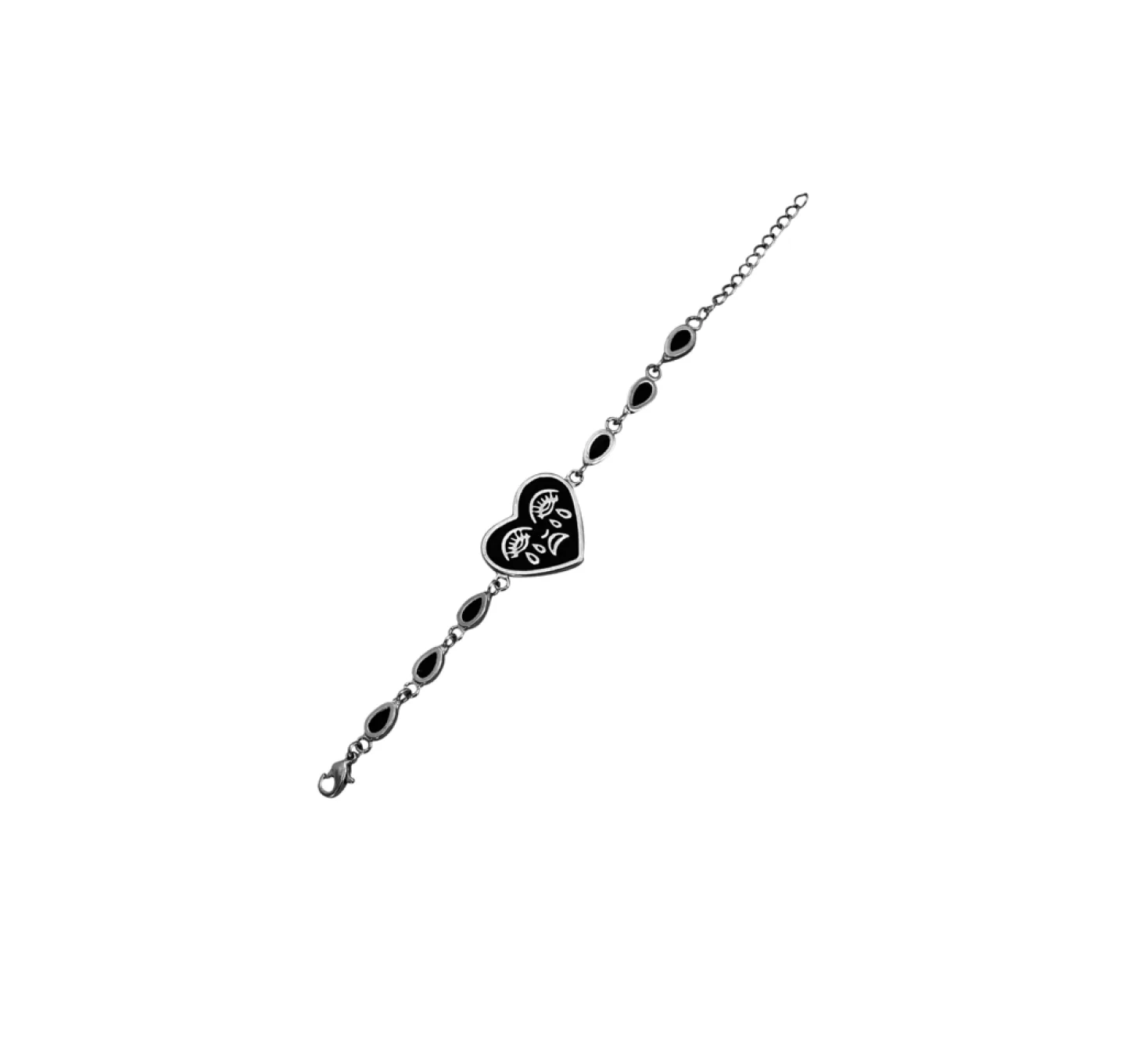 PULSEIRA CRY HEART - PRATEADO