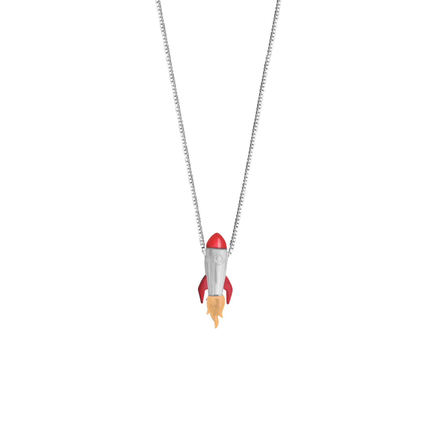 COLAR ROCKET - PRATEADO