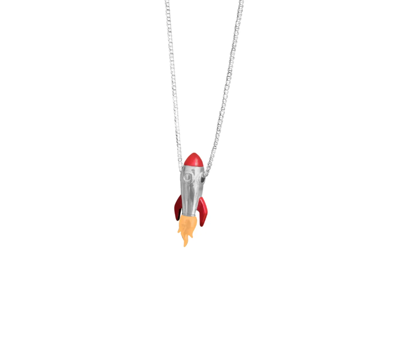 COLAR ROCKET - PRATEADO