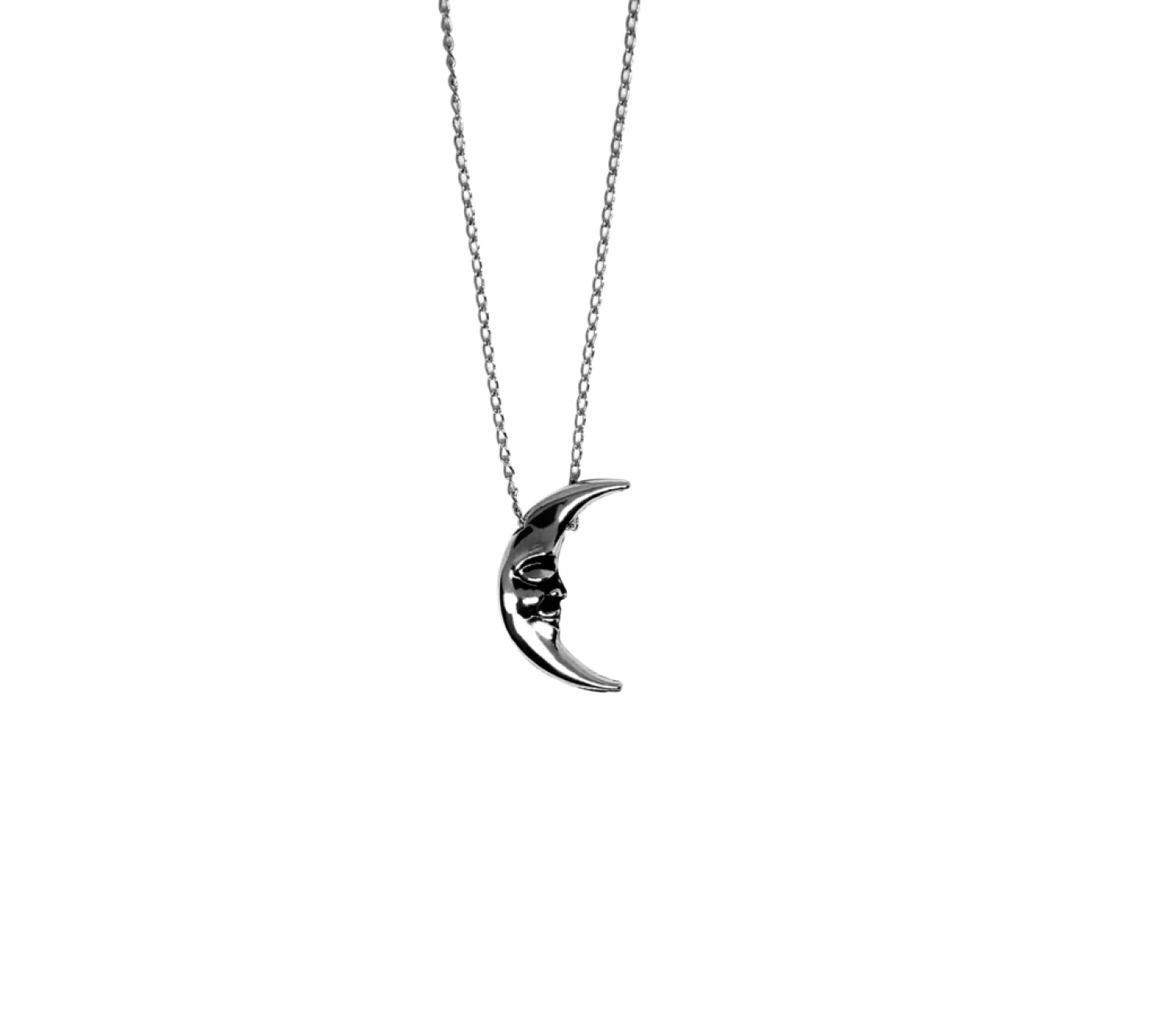 COLAR WANING MOON - PRATEADO