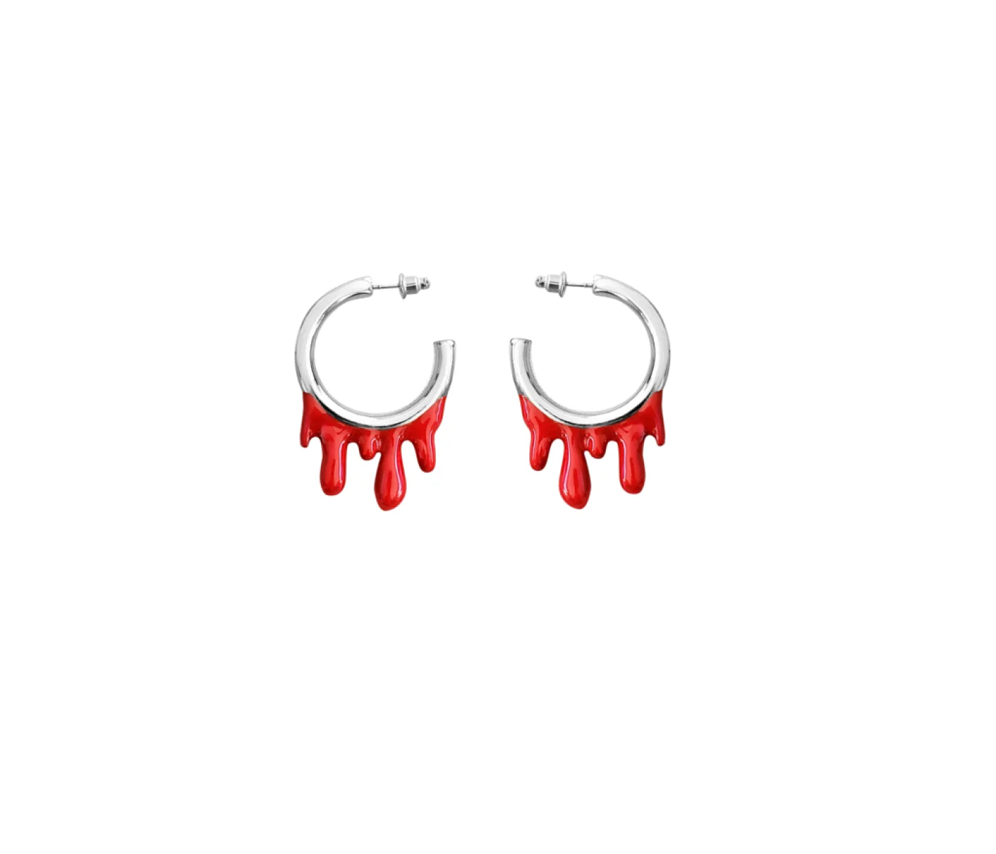 BRINCO ARGOLA BLOODY 2,5CM - PRATEADO