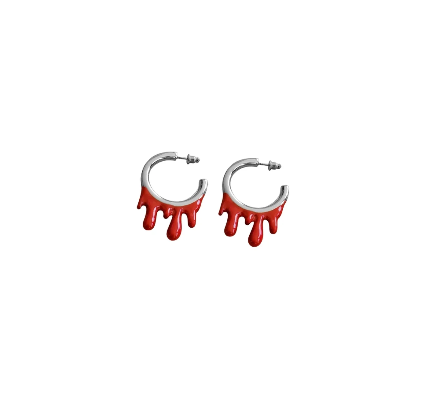 BRINCO ARGOLA BLOODY 2,5CM - PRATEADO