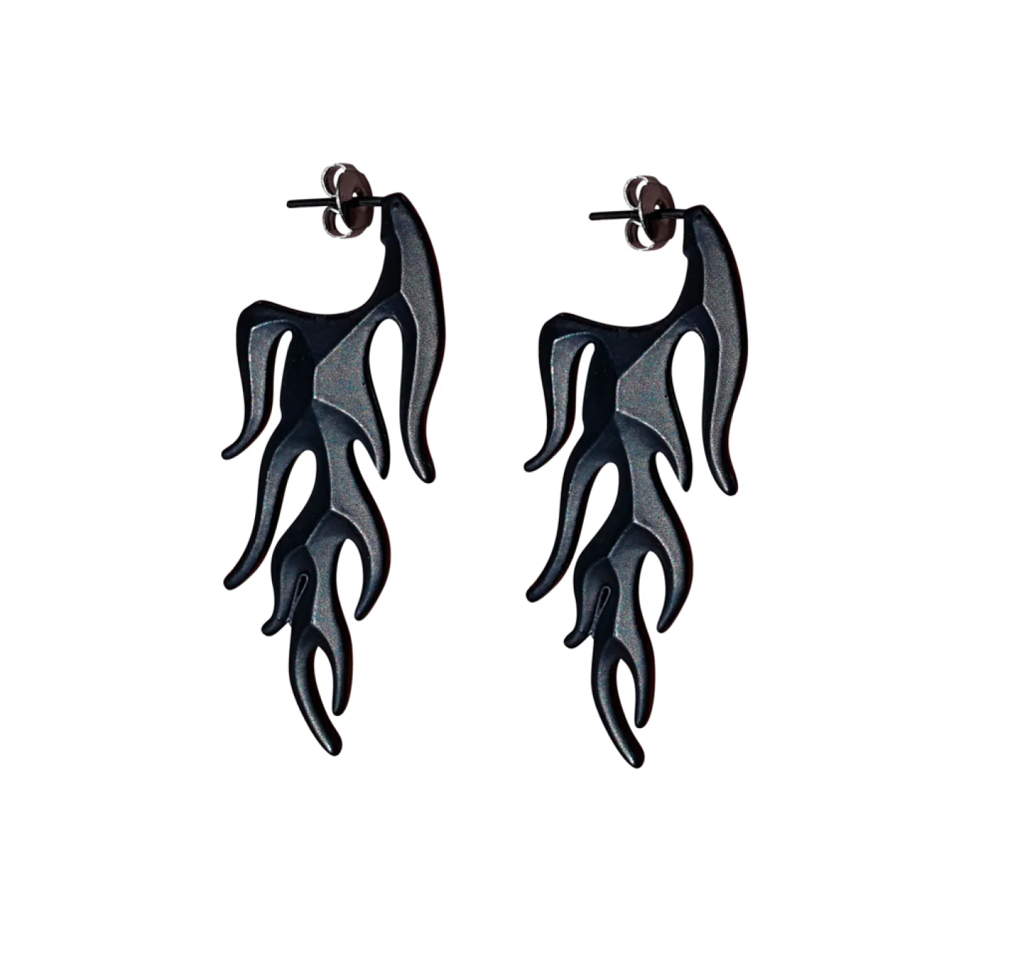 BRINCO FLAME TRIANGULAR - PRETO FOSCO