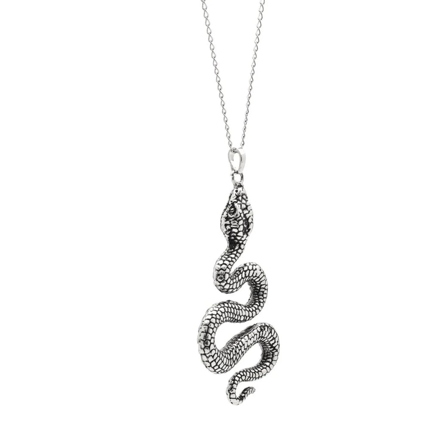 COLAR COBRA - PRATEADO TAMANHO DA CORRENTE:70 cm