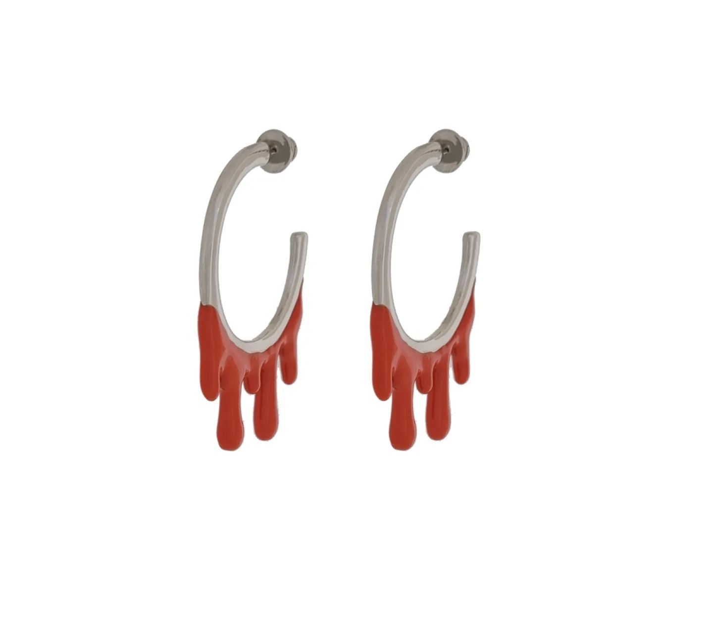BRINCO ARGOLA BLOODY - PRATEADO