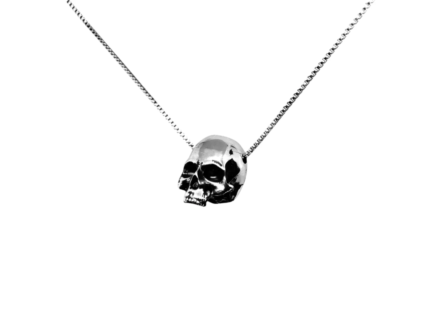 COLAR SKULL - PRATEADO