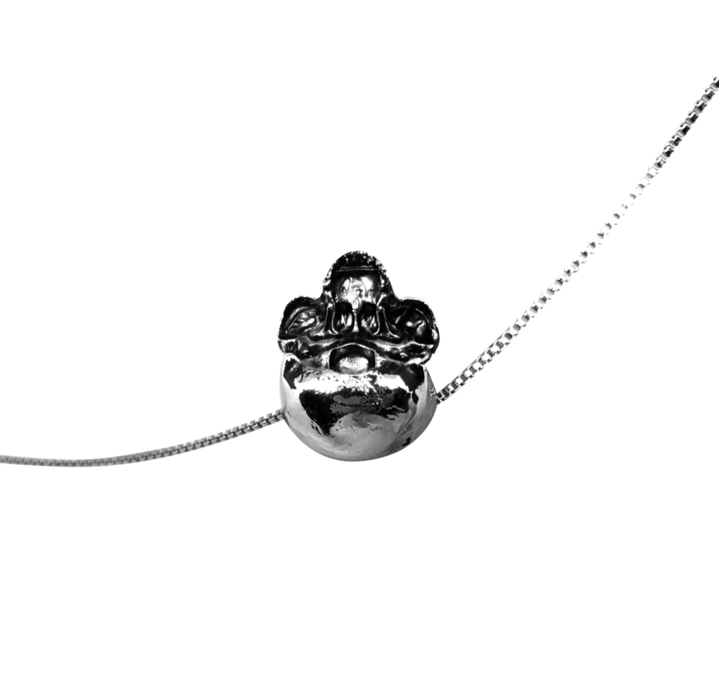 COLAR SKULL - PRATEADO