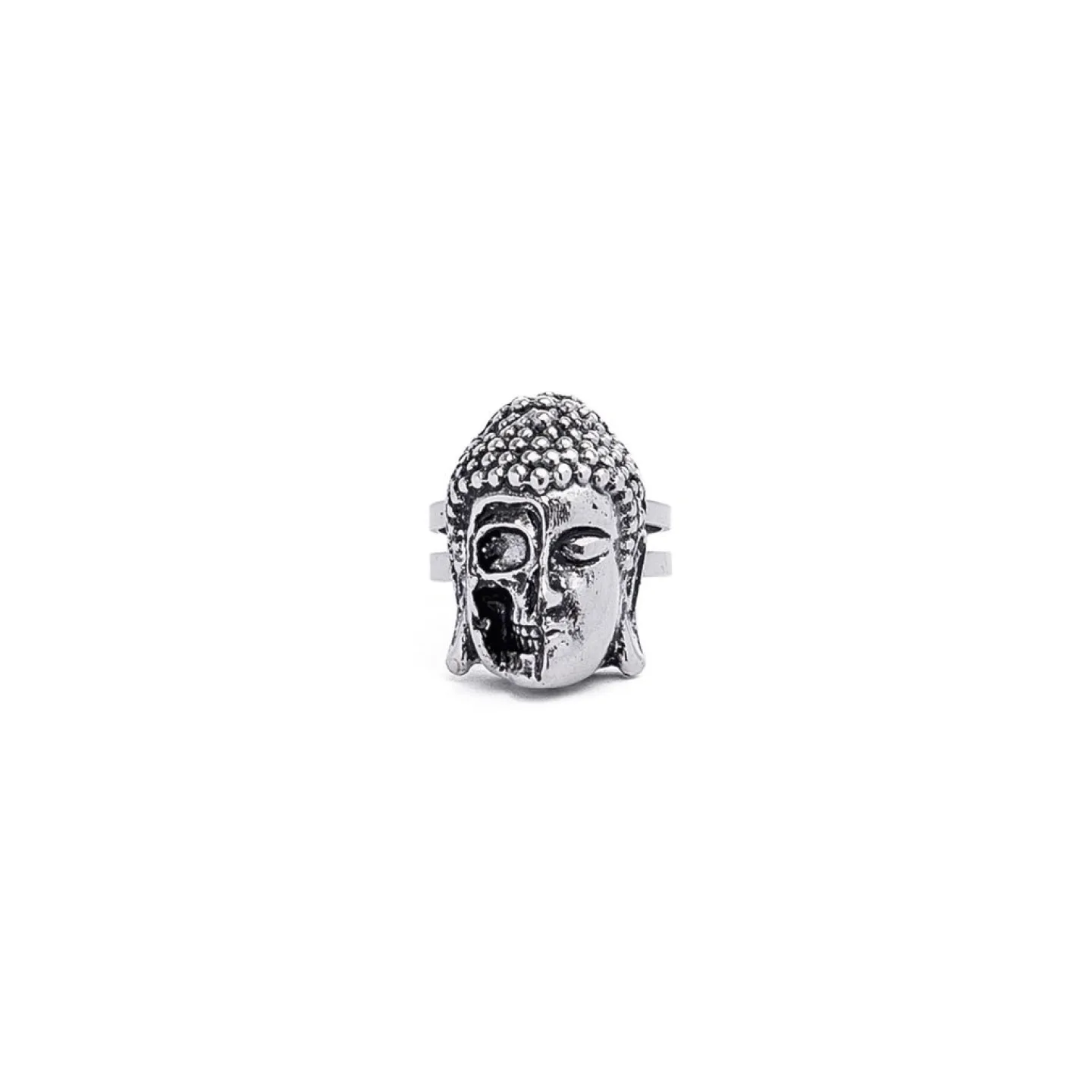 ANEL BUDDHA SKULL - PRATEADO