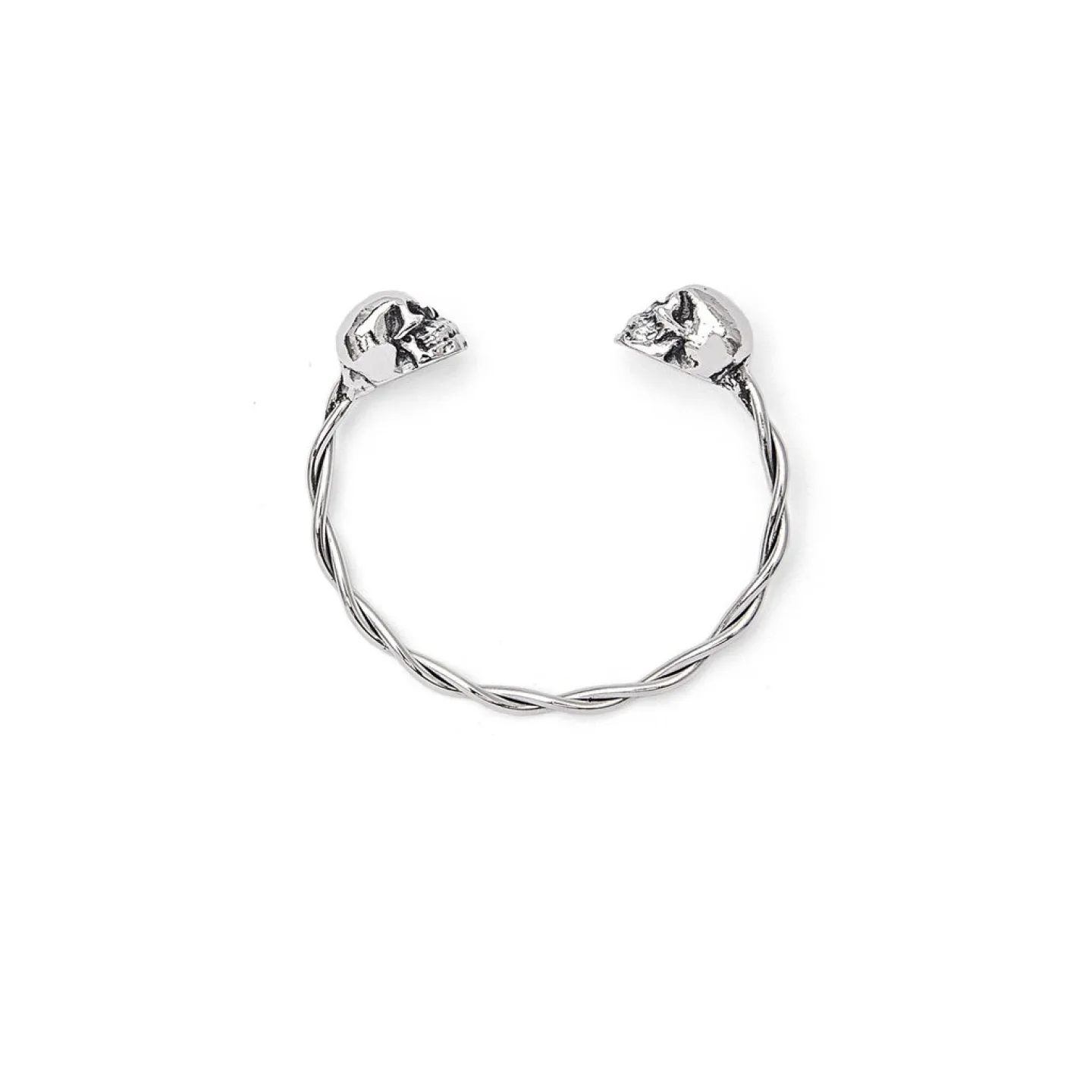 BRACELETE SKULLS - PRATEADO