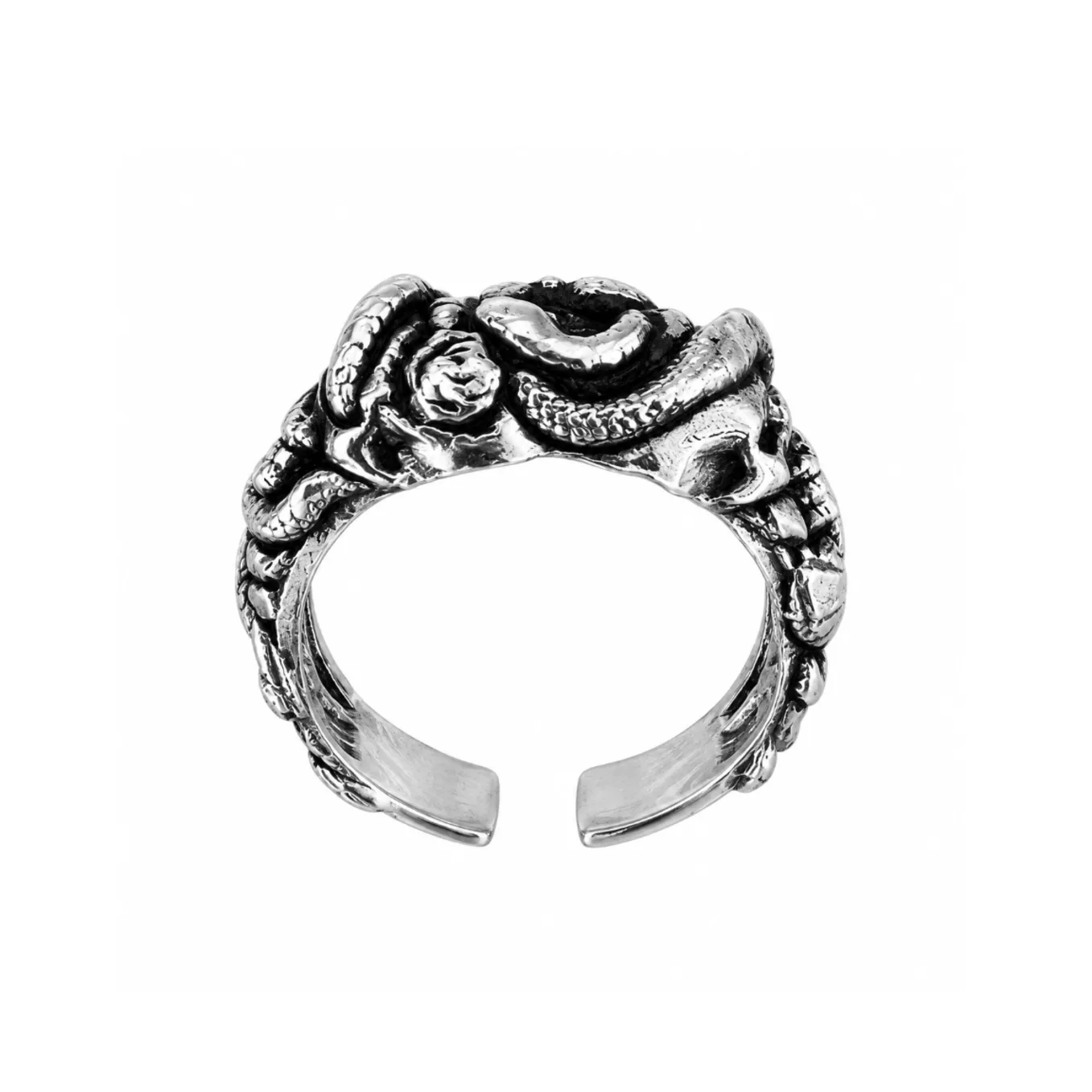 Anel Venom Skull Prateado