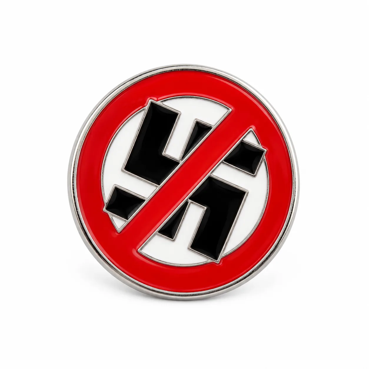 Pin De Metal Anti Nazi