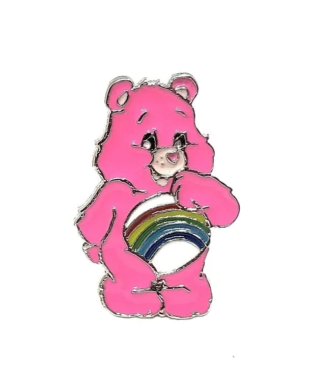 Pin De Metal Ursinho Arco Íris