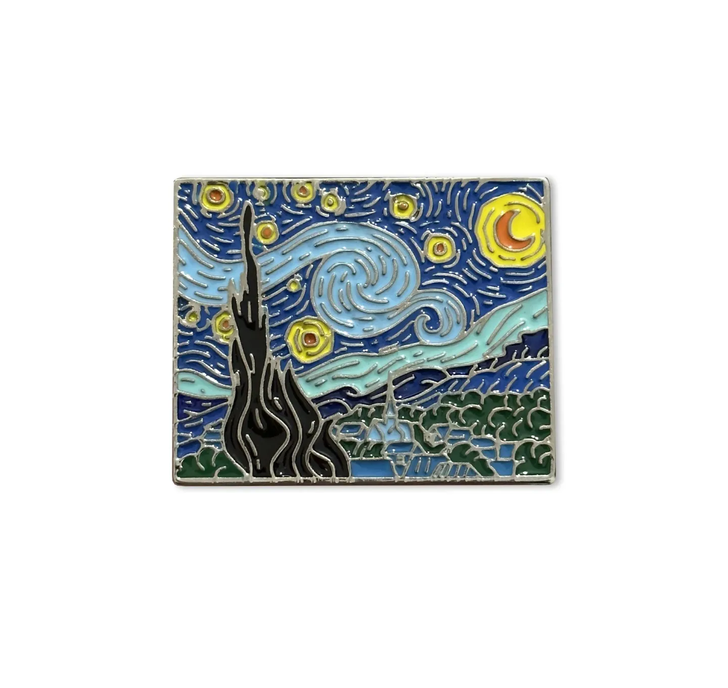 Pin De Metal Noite Estrelada