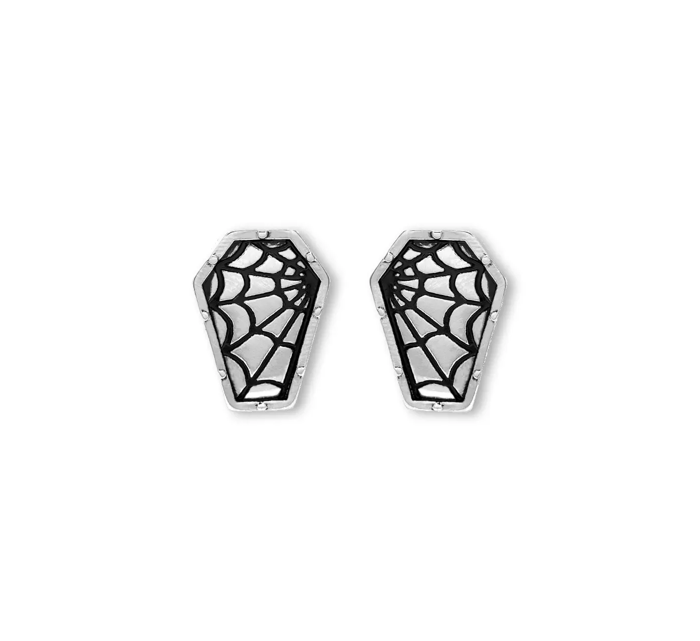 Brinco Coffin Prateado
