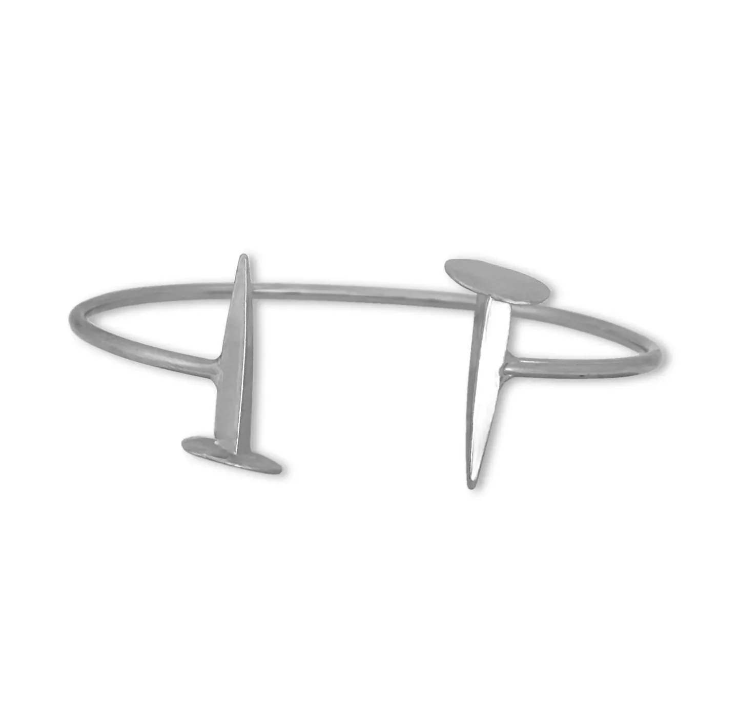 Pulseira Pregos Da Cruz Prateado