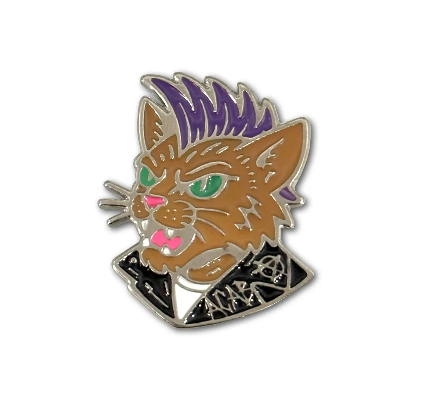 Pin de Metal Gato Punk