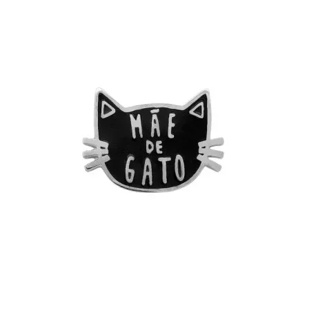 Pin De Metal Mãe De Gato