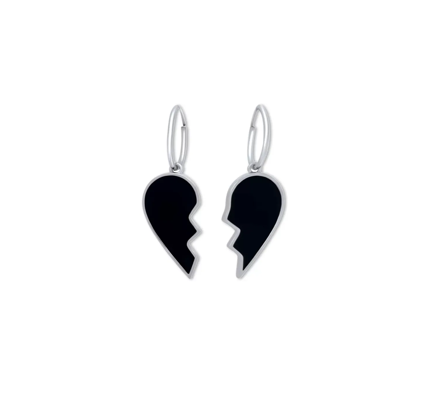 Brinco Argola Heartbroken Prateado