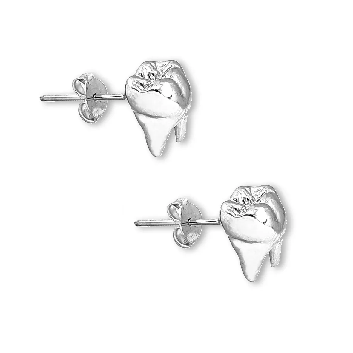 Brinco Tooth Prateado