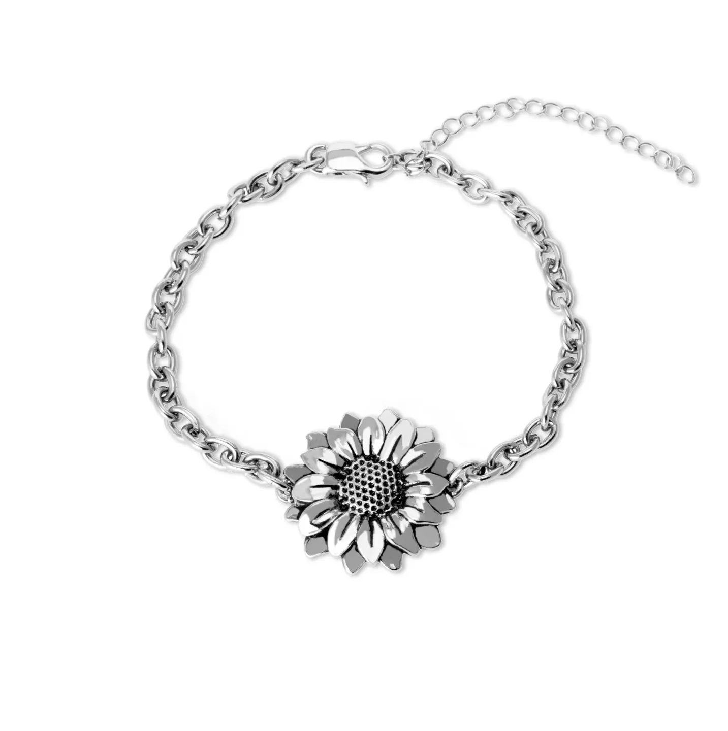Pulseira Girassol Prateado