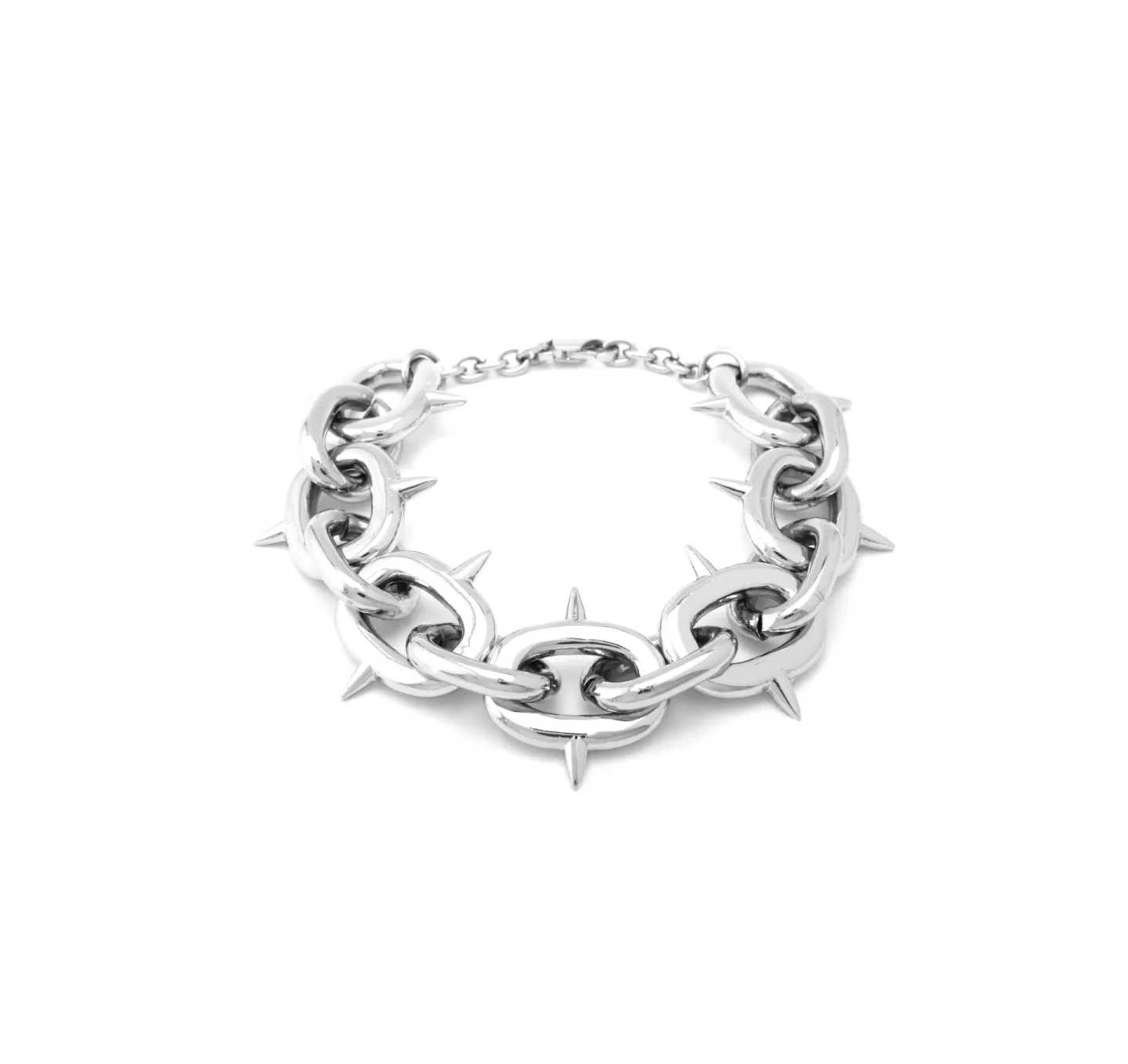 Pulseira Spiked Chain Prateado