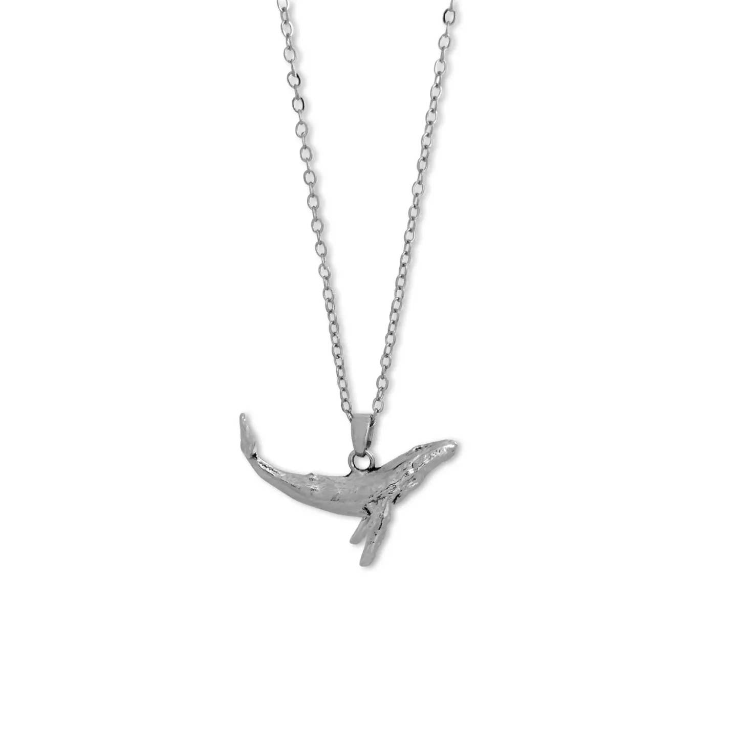 Colar Whale Prateado