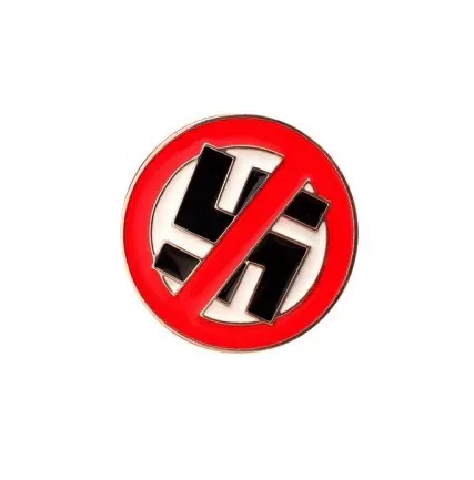 Pin De Metal Anti Nazi