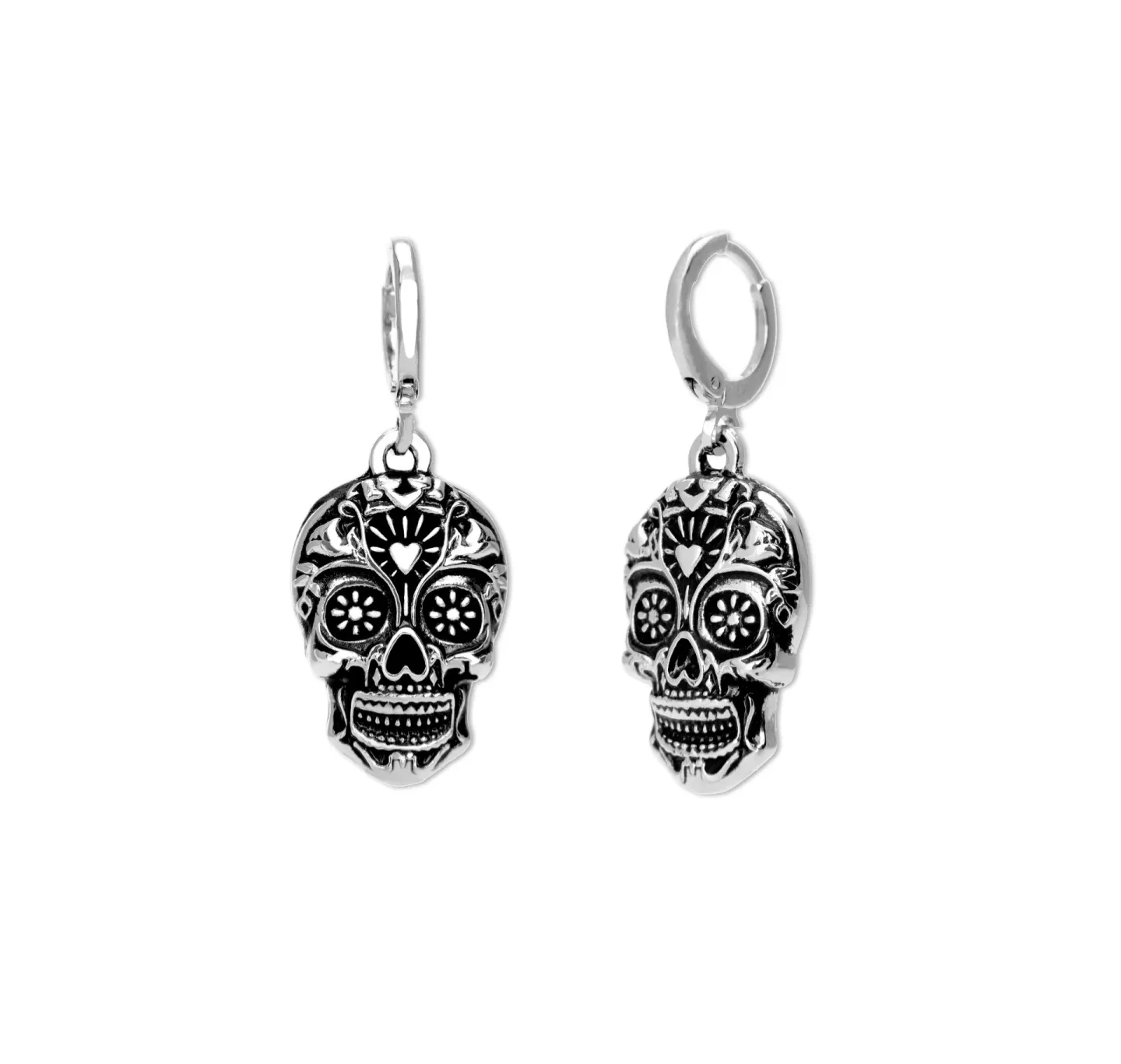 Brinco Caveira Mexicana Prateado