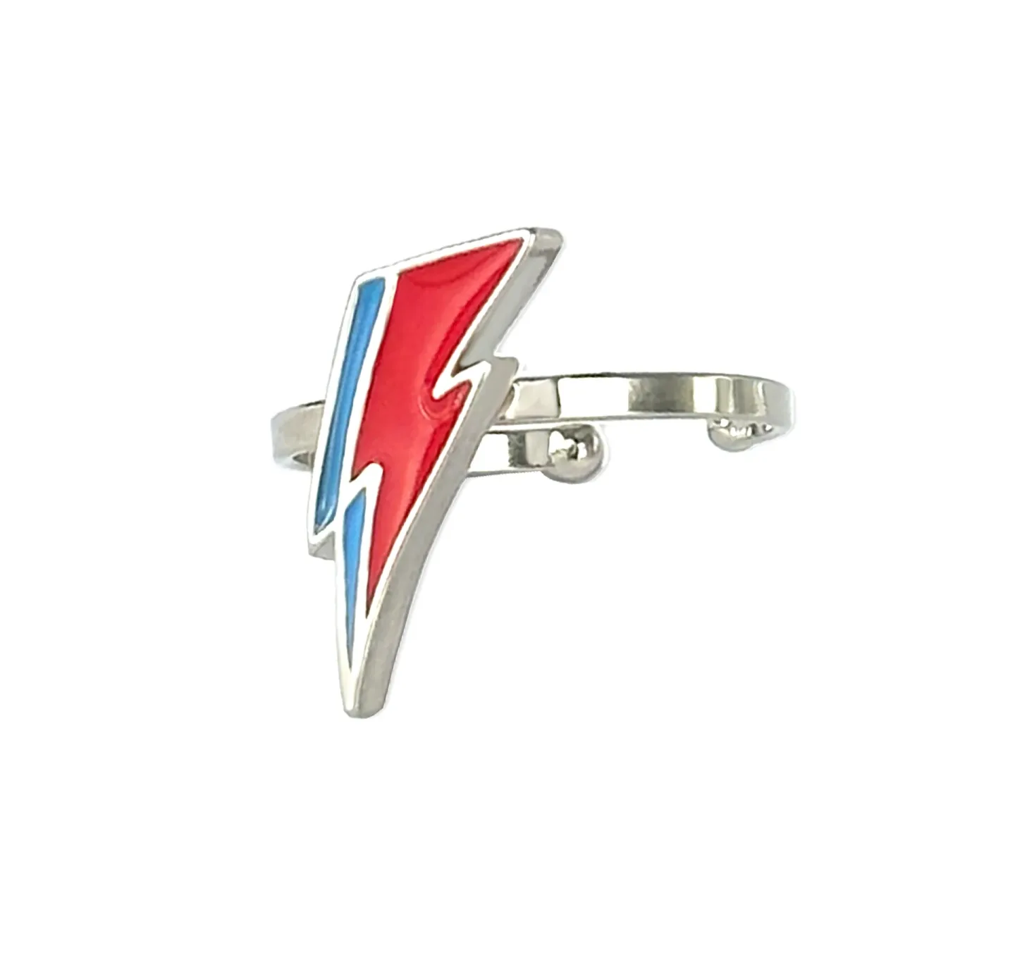 Anel Bowie Prateado