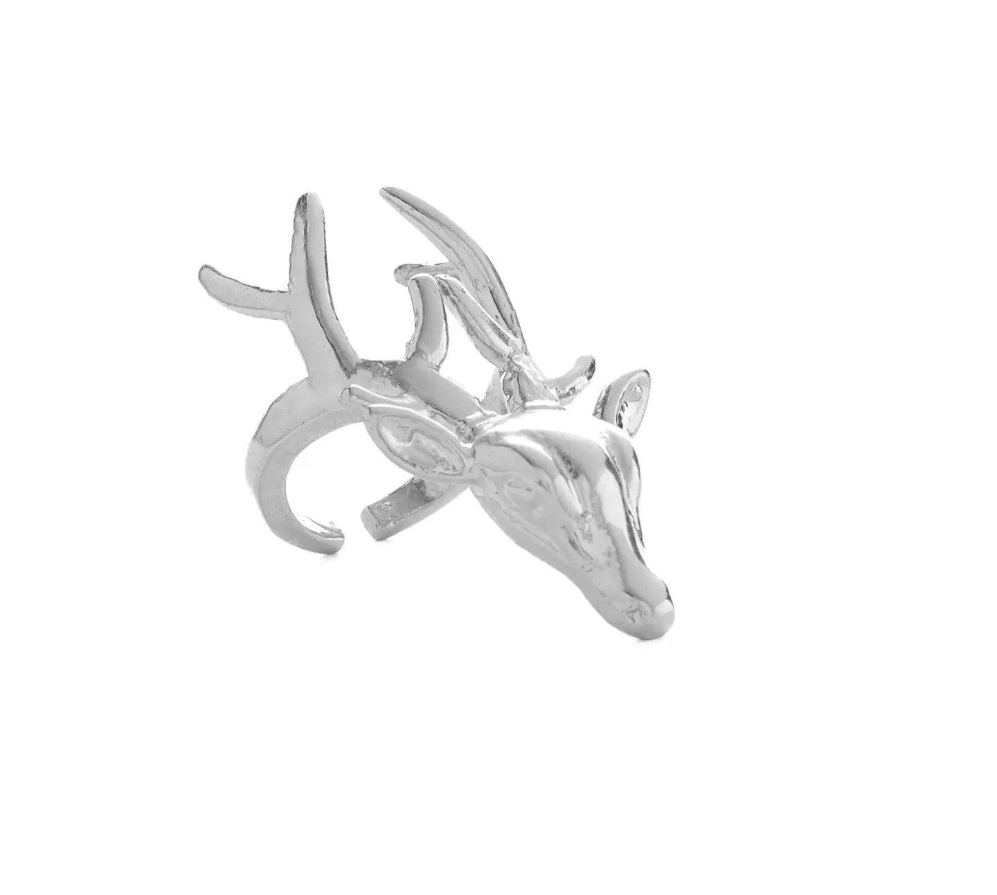 Anel Deer Prateado