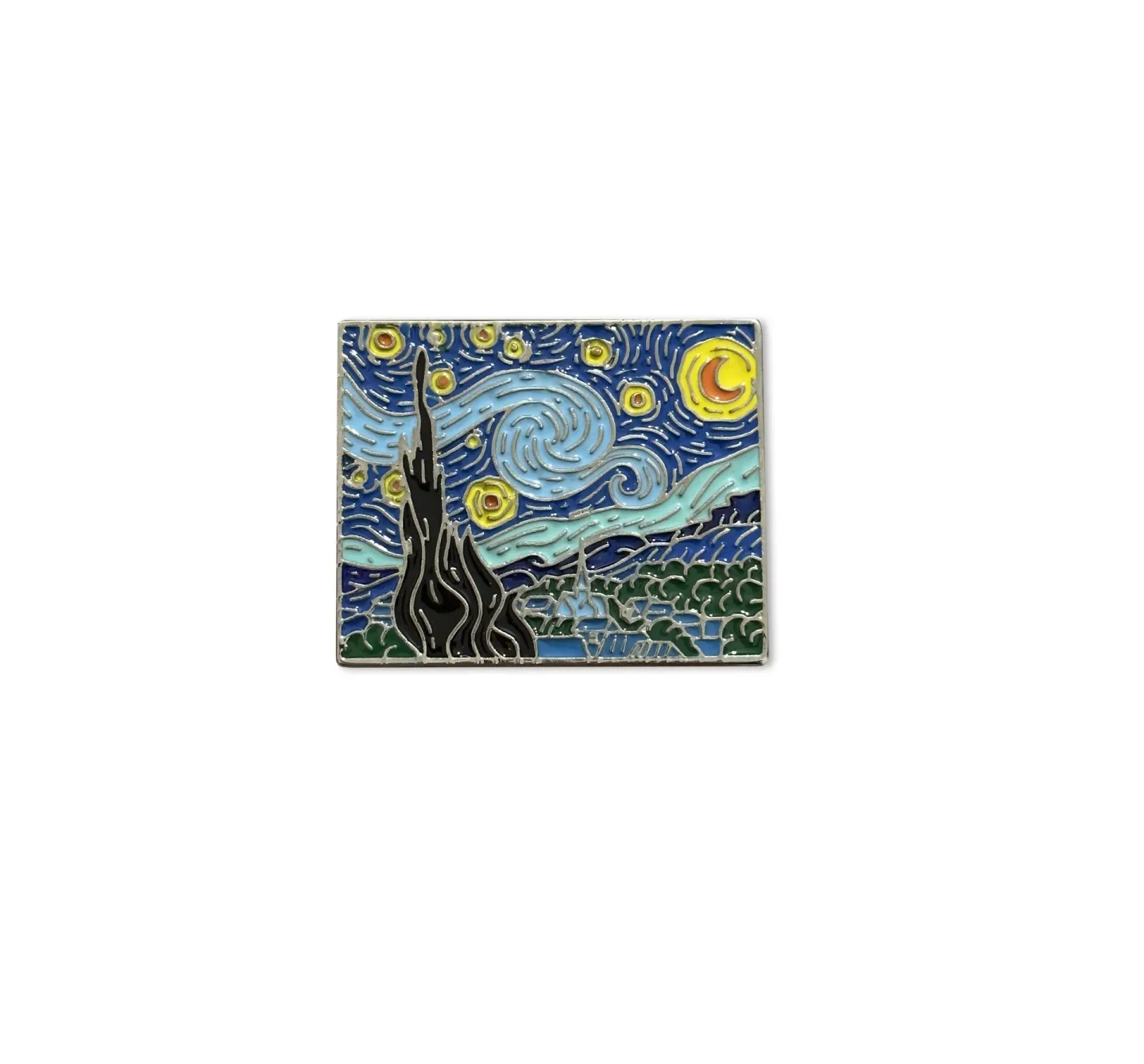 Pin De Metal Noite Estrelada