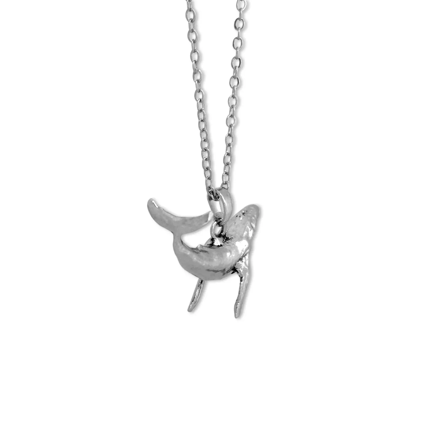 Colar Whale Prateado