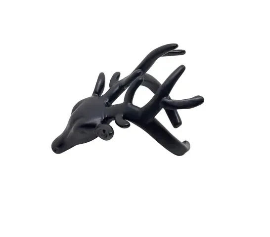 Anel Deer Preto Fosco