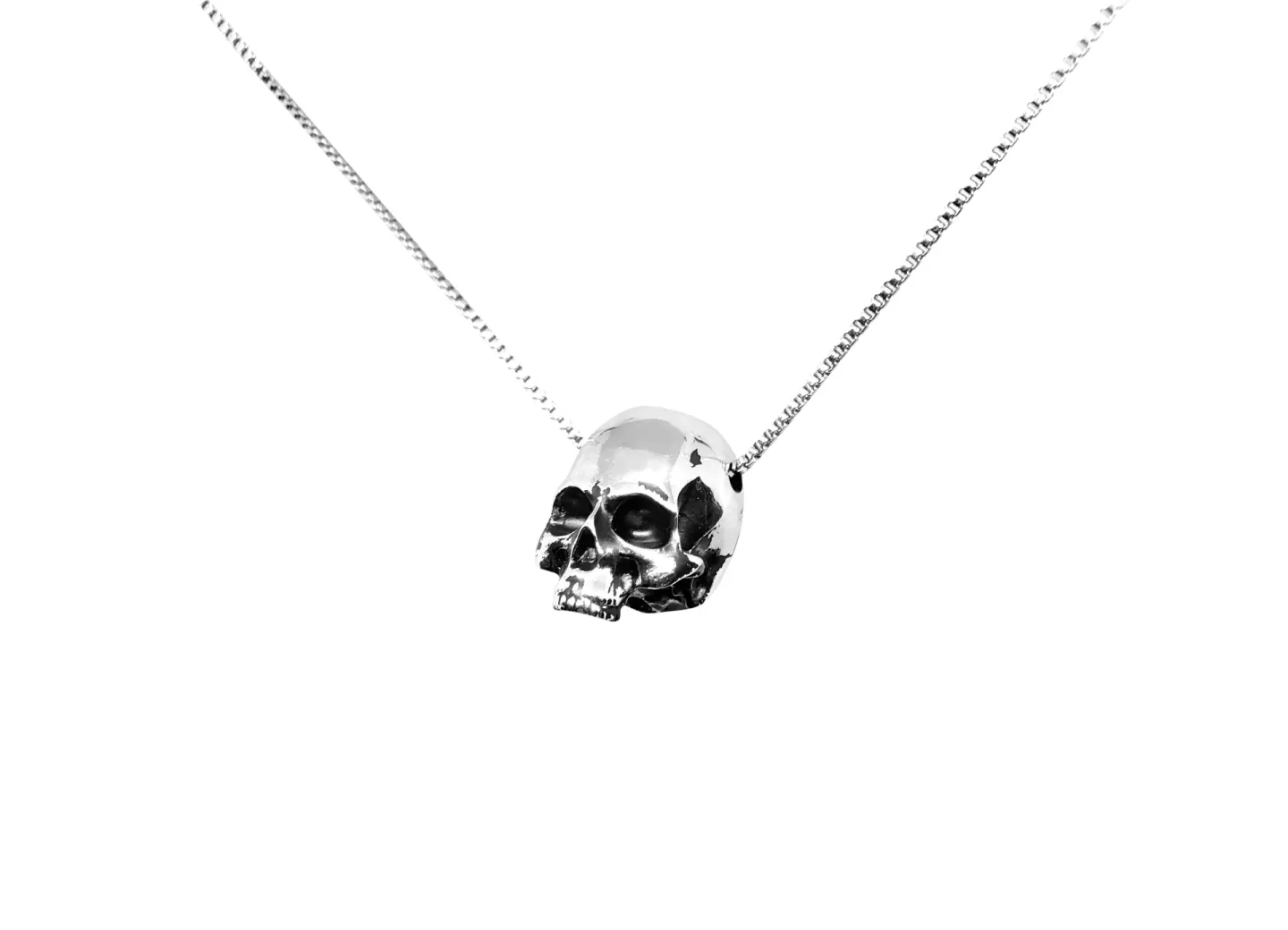 Colar Skull Prateado