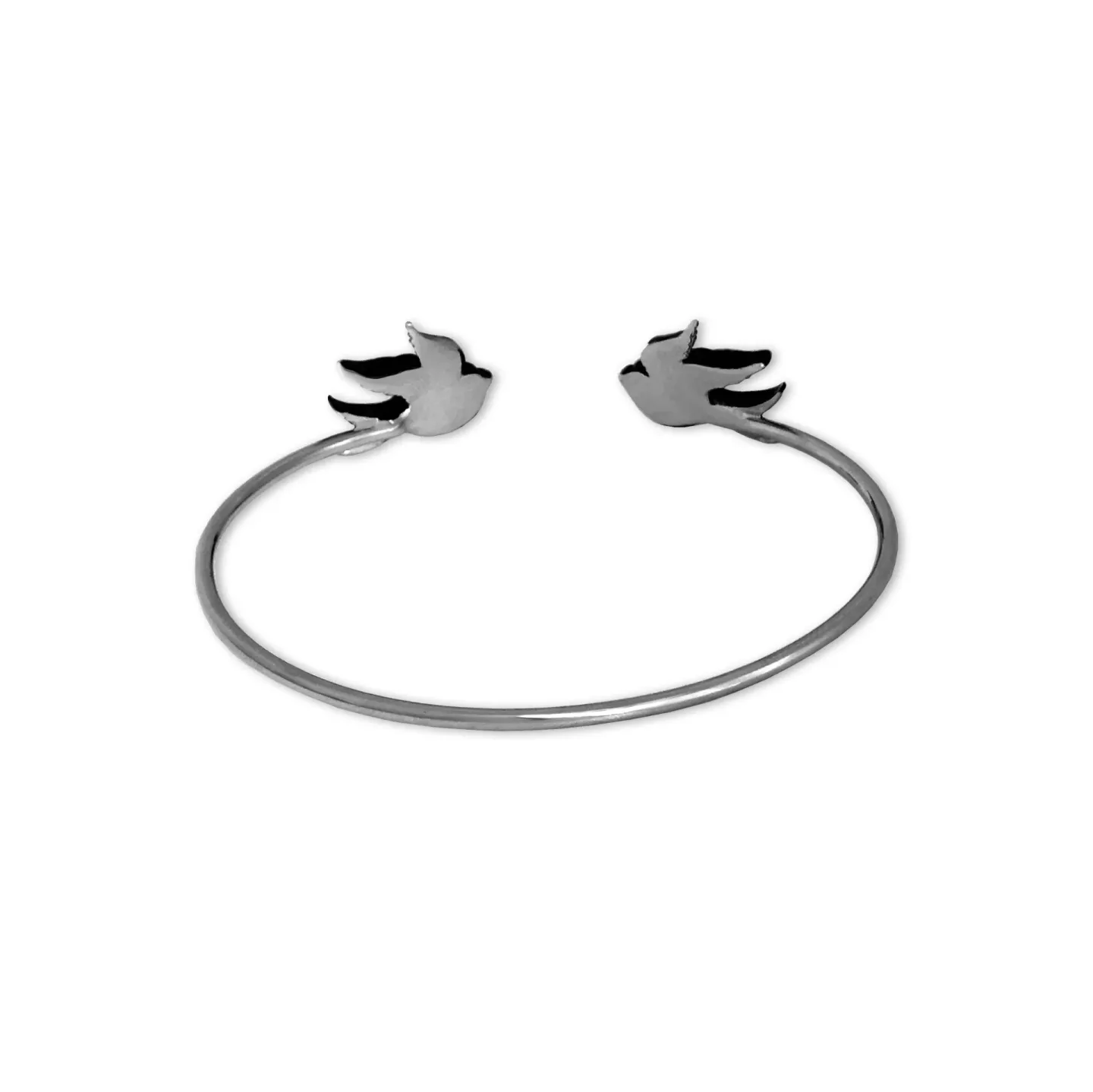 Pulseira Andorinhas Old School Prateado