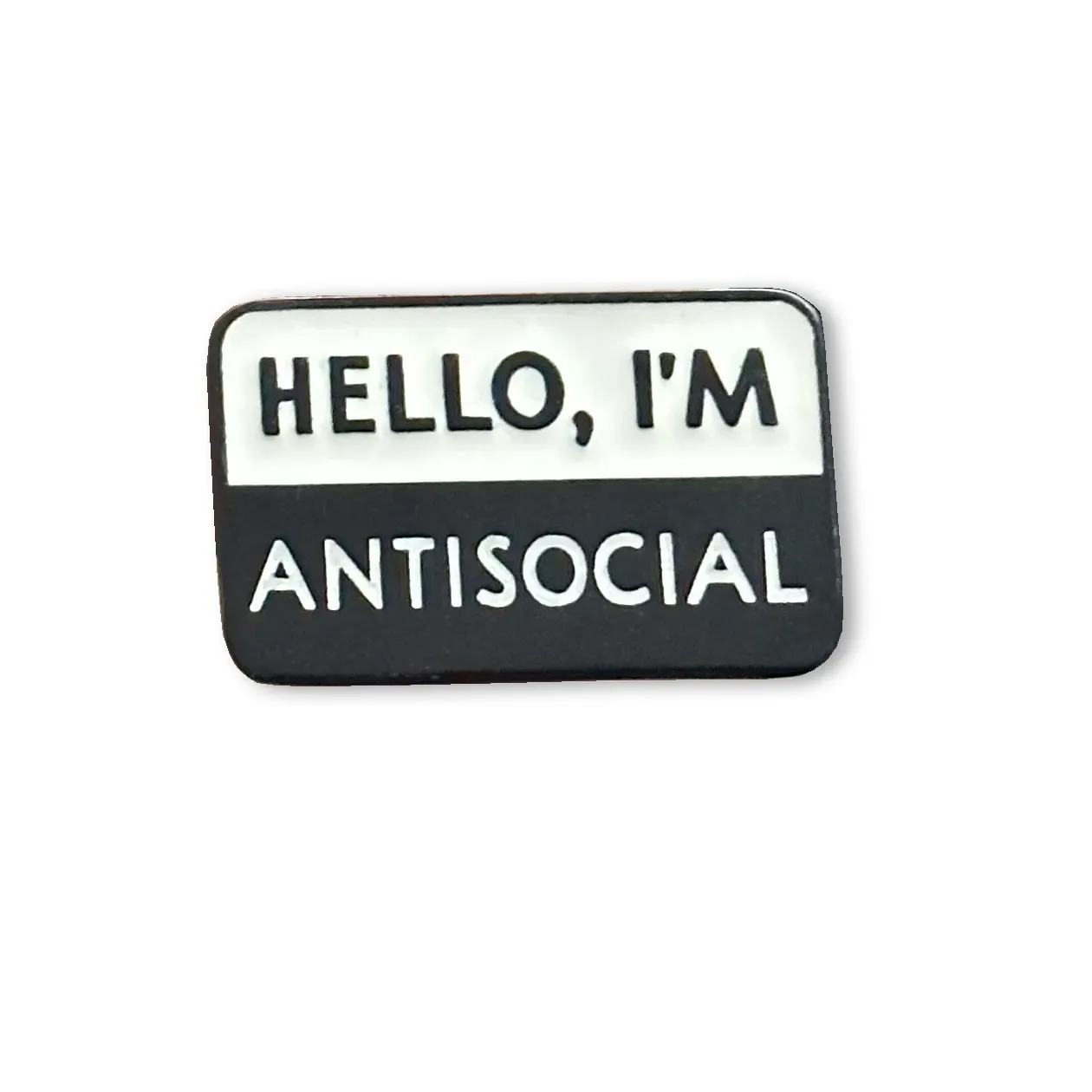 Pin De Metal Hello I´m Antisocial