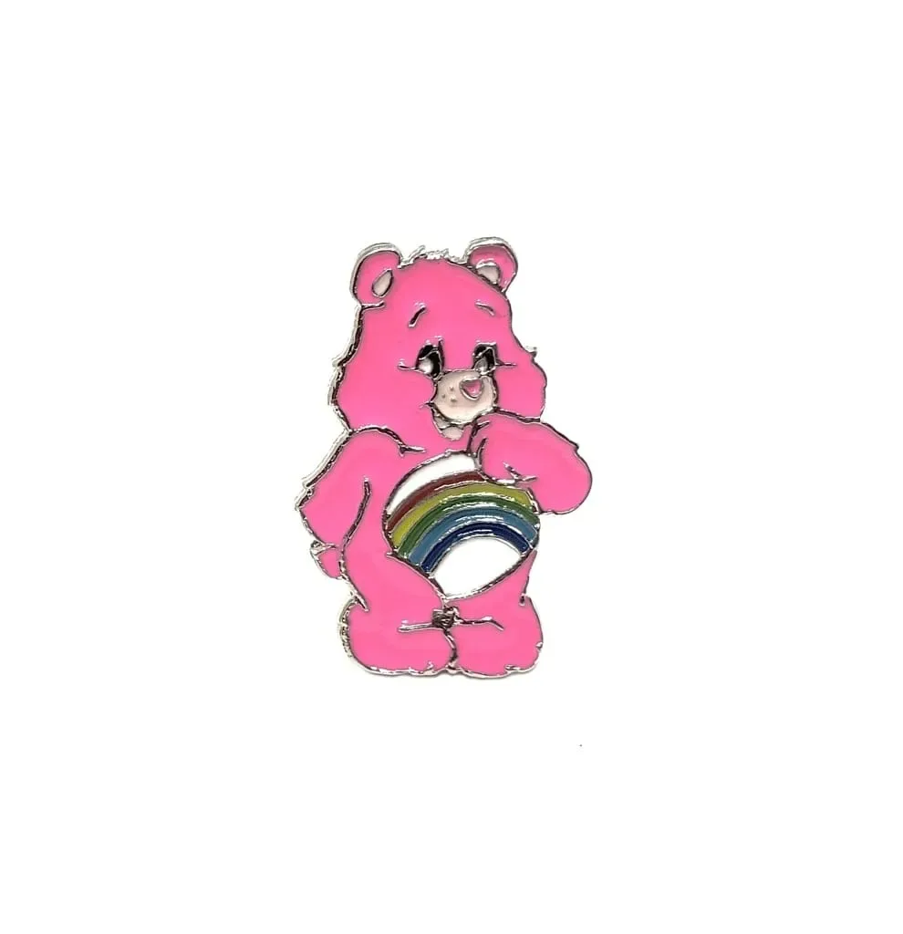 Pin De Metal Ursinho Arco Íris