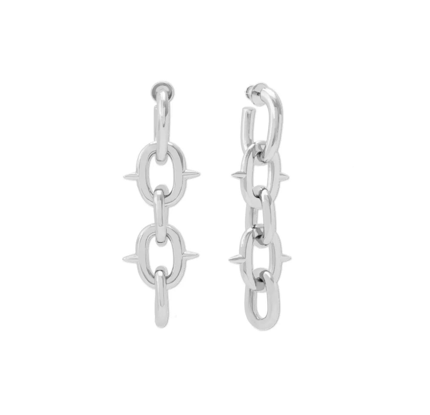 Brinco Spiked Chain 7,5 Prateado