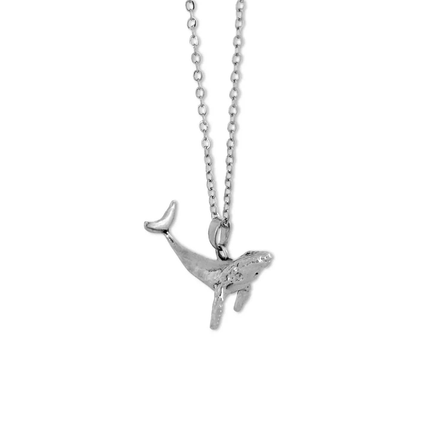 Colar Whale Prateado