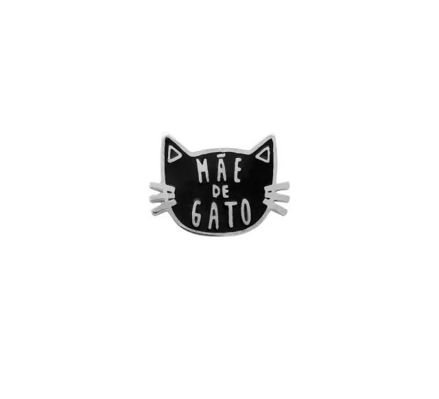 Pin De Metal Mãe De Gato